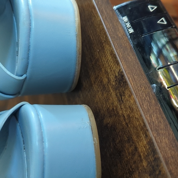 EUC Charlotte Stone Raf Baby Blue platforms sz 7 RARE - Picture 2 of 7